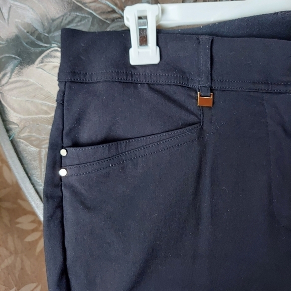 JM collection black women's pants size 12. Stretchy comfortable any season. Zipp - Picture 2 of 3